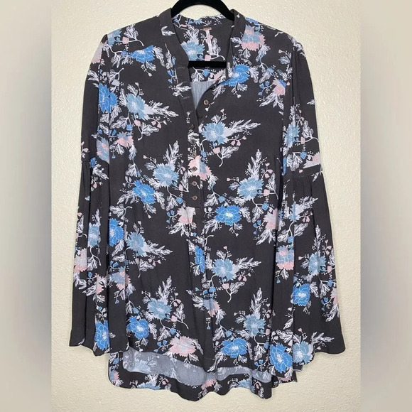 Free People Easy Girl Boho Tunic Floral Top - Picture 1 of 13